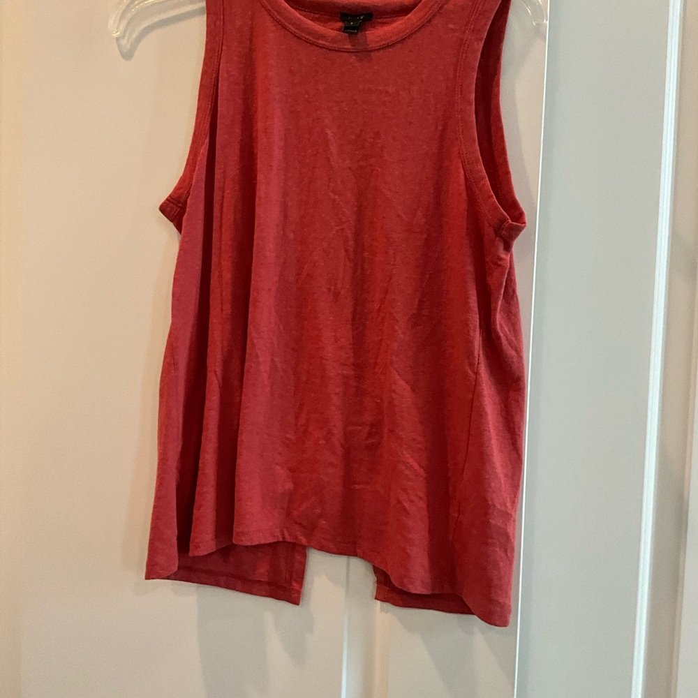 Jcrew open back salmon tank top